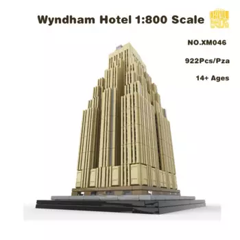 Фотообои Wyndham, модель в масштабе 1:800 с PDF-рисунком, строительные блоки, кирпичи, детские игрушки «сделай сам», подарки на день рождения и Рождество