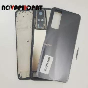 Фоторамка средняя рамка для Vivo Y31 / Y51 2020 Крышка батарейного отсека задняя крышка полноразмерная стеклянная линза Боковая кнопка