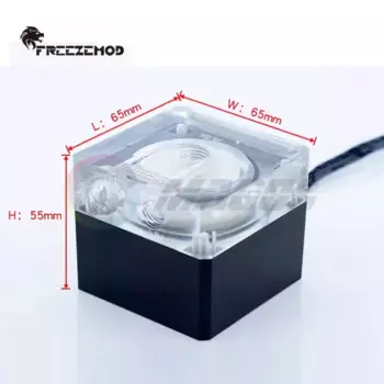 FREEZEMOD ПК с водяным охлаждением, бесшумный насос, ШИМ, интеллектуальное регулирование температуры, расход 800 л/ч, PU-FS4M-J