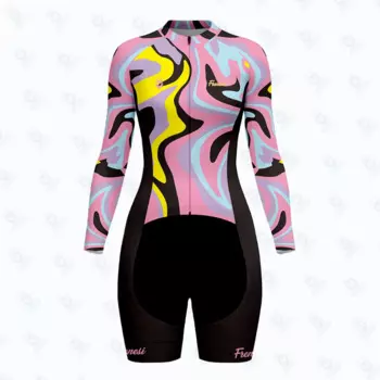 Frenesi roupa ciclismo feminina promoo bike roupa de ciclista trisuit mujer equipo de ciclismo велосипедки женские