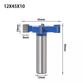 Фреза для дерева 1/2", 6 кромки, NoEnName_Null
