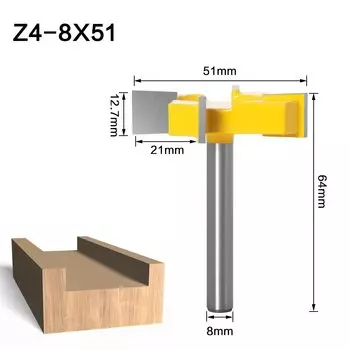 Фреза для дерева JGZUI, 6 мм, 6,35 мм, 8 мм