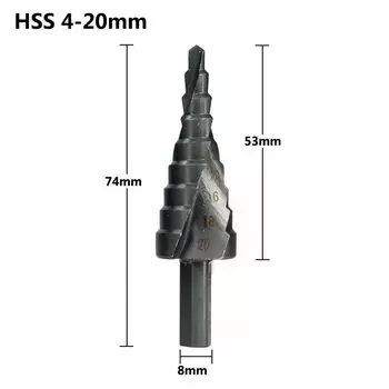 Фреза для отверстий в форме пагоди HSS 4-12/20/32 мм