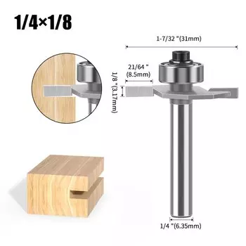 Фреза для швов JGZUI 1/4" 1/2shank для печенья