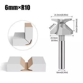 Фреза дляrouter JGZUI R10 1/4", V-образная