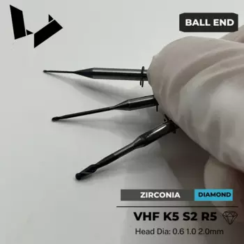 Фреза с двумя зубьями и алмазным покрытием для VHF K5