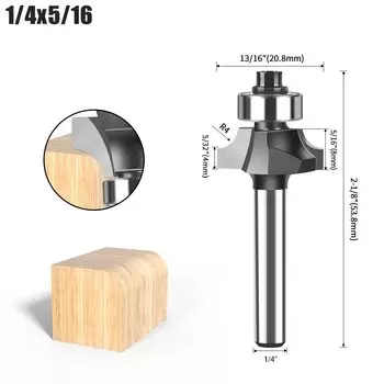 Фреза угловая JGZUI 1/4" х 6 мм