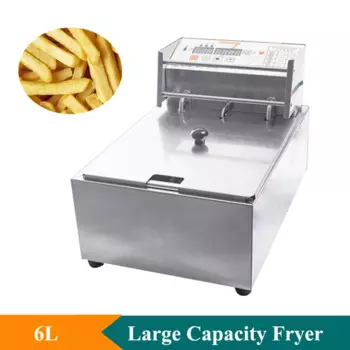 Фритюрница из нержавеющей стали, 6 л