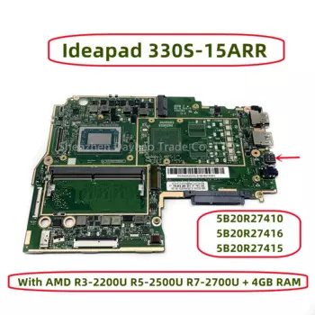 FRU: 5B20R27416 5B20R27415 для Lenovo Ideapad 330S-15ARR, материнская плата для ноутбука с AMD R3-2200U R5-2500U R7-2700U 4 ГБ ОЗУ DDR4