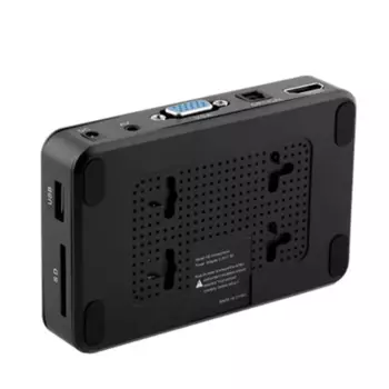 Full HD медиаплеер 1080P Разрешение USB внешний проекционный плеер с HD VGA AV выход, штепсельная вилка европейского стандарта