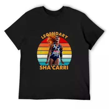 Футболка Sha'Carri Richardson Champion Essential, футболка с аниме, мужская одежда