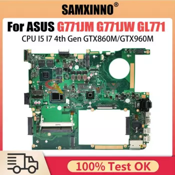 G771JM материнская плата ASUS ROG G771JW GL771 GL771JM GL771JW G771J материнская плата для ноутбука I7 CPU GTX860M GTX960M LVDS EDP V4G