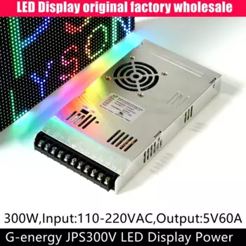 G-energy Ультратонкий источник питания JPS300V 5V60A 300 Вт Выход 110 В до 240 В переменного тока Вход для светодиодной панели Экран дисплея