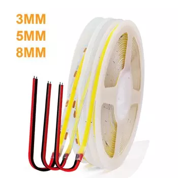 GAHADA гибкая светодиодная лента 12В 320leds/м COB 3мм 5мм 8мм RA90