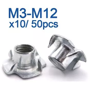 Гайки AZKD M3-M12 оцинкованные 10/50 шт.