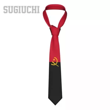 Галстук-бабочка с эмблемой Ангорского флага для мужчин и женщин, повседневный галстук в клетку, костюмы, тонкий галстук для свадебной вечеринки, деловой ГАЛСТУК