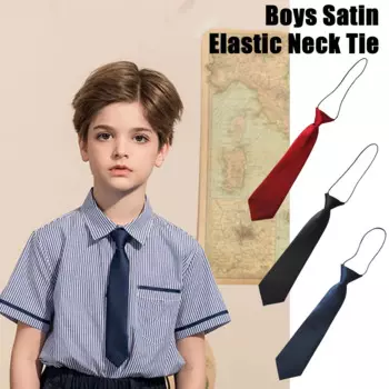 Галстук для детей, атласный тканевый галстук для детей, аксессуары для детской праздничной одежды, галстуки для шоу, детский аксессуар L6G6