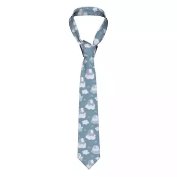 Галстук со слоном в мультяшном стиле, галстук унисекс из полиэстера, 8 см, галстук для мужчин, Шелковый, классический, для костюмов, аксессуары для бизнеса