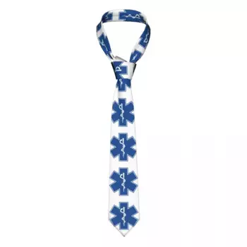Галстук Star Of Life EMT, медицинский галстук, Мужской Шелковый парамедический галстук на заказ для офиса