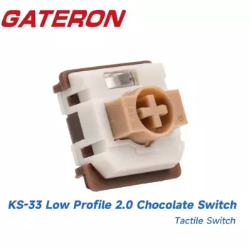 Gateron KS-33 низкий профиль 2,0 шоколадная клавиатура переключатель 3 Pin RGB под заказ DIY Hot Swap механическая клавиатура для игр и офиса