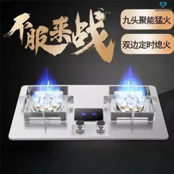 Газовая плита для дома — встроенная, энергосберегающая, Fierce Fire, газовая варочная панель с двойной конфоркой. газовая горелка плита