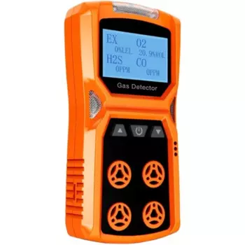 Газовый Детектор, CHNADKS 4, газовый монитор H2S,O2,CO и LEL, несколько индикаторов с вибрацией, звуковой, визуальный 4 газовый монитор