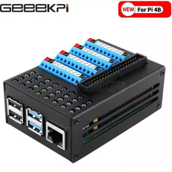 GeeekPi 40Pin кабельная розетка GPIO, Клеммная доска, металлическая, стандартная, для Raspberry Pi 4, Модель B