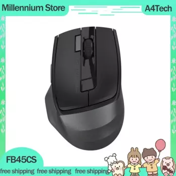 Геймерская мышь A4Tech FB45CS, беспроводная Бесшумная Bluetooth-мышь, перезаряжаемая Регулируемая эргономичная офисная Bluetooth-мышь с датчиком DPI, подарки