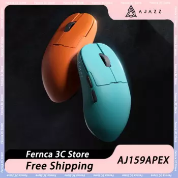 Геймерская мышь AJAZZ AJ159 APEX, трехрежимная Беспроводная игровая мышь 8K с датчиком зарядки, легкая, 400 мАч