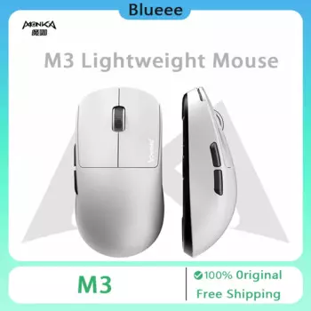 Геймерская мышь MONKA M3 Paw3395, беспроводная эргономичная компьютерная мышь с поддержкой Bluetooth 2,4 ГГц и тройным режимом, с низкой задержкой