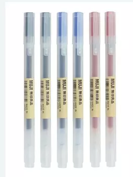 Гелевые ручки MUJI черные/красные/синие 0,5 мм