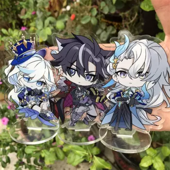 Genshin Impact Lyney Lynette Arlecchino Clorinde Wriothesley фигурка значок подставка табличка аниме аксессуары для косплея