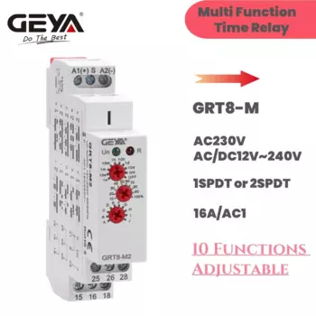 GEYA GRT8-M Многофункциональное реле времени 16A