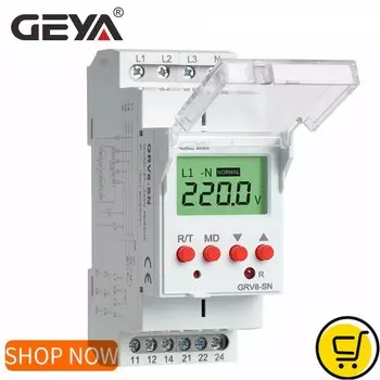 GEYA GRV8-S Цифровое реле напряжения 8A