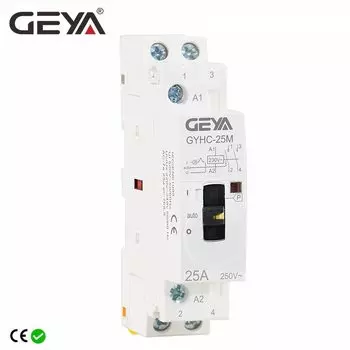 GEYA GYHC Модульный контактор 2P 16A 20A 25A 220В