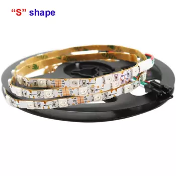 Гибкая светодиодная лента типа S, 5 В, 5 м, 48/60 пикселей/м, 5050 RGB