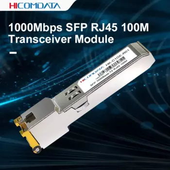 Гигабитный оптоволоконный модуль Sfp HICOMDATA 1000M, Rj45, Ftth Ethernet, оптоволоконный, полностью дуплексный гигабитный, Bidi сеть с модулем