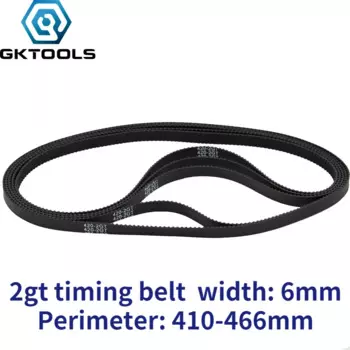 Резиновый ремень ГРМ GKTOOLS C-10 2GT 6мм черный