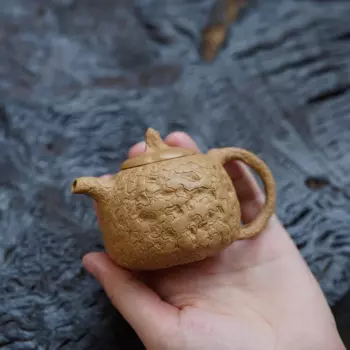 Глиняный Чайник ручной работы Zen Yuantang Yixing, чайник кунг-фу, драгоценный камень для весны, сырая руда, старая сегментная грязь, 100 куб. См