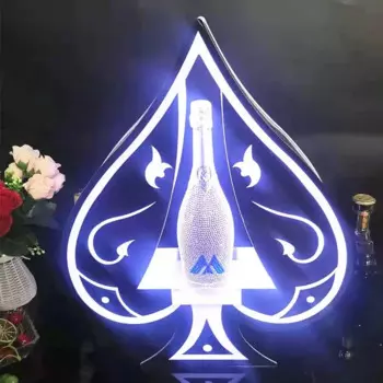 GlowBar Перезаряжаемые Цвет мигающий Арман де бриньяк бокал для шампанского Glorifier Дисплей светодиодный туз пик VIP бутылка Presenter