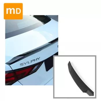 Глянцевый черный спойлер, крыло для 2021 Nissan Sylphy M4, спойлер, верхние крылья, черные губы, комплект кузова, обновленные автомобильные аксессуары