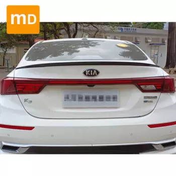 Глянцевый черный спойлер, крыло для Kia K3 2019-2021 годов, комплект верхних крыльев, черные губы, обновленные аксессуары для автомобиля