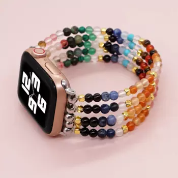 GO2BOHO модный браслет, совместимый с браслетом Apple Watch, 38/40/41 мм, 42/44/45/49 мм, серия Ultra/SE/1/2/3/4/5/6/7/8 цветной фу