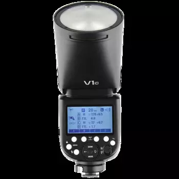 GODOX заводская профессиональная вспышка для камеры Speedlite TTL с круглой головкой, версия Godox V1 для камеры всех брендов с AK-R1