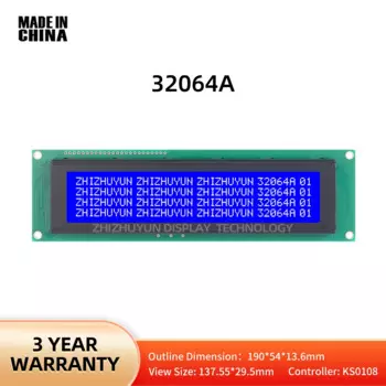 Голубая пленка LCD32064A Tm32064Ad P-1 Полная замена контроллера KS0108 для воздушного компрессора Atlas с ЖК-экраном и гарантией качества