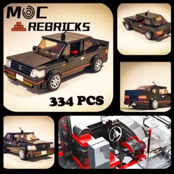 Гоночная модель MOC Super Cars Serise GTI 16, конструктор «сделай сам» для сборки, пазл, игрушки для мальчиков, креативные подарки на Рождество