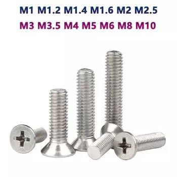 GooBetter мини винты с крестообразной головкой из нержавеющей стали 304