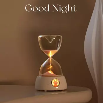 Good Dreams-Песочные часы, чтобы сопровождать вас спать, мягкий свет, ночник + Bluetooth-динамик, креативная прикроватная атмосфера для спальни