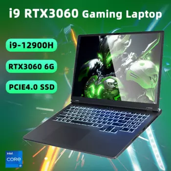 Горячая Распродажа игровой ноутбук 16 "FHD IPS-типа дисплей Intel Core i9 12900H i7-12700H процессор GeForce RTX 3060 GDDR6 6 Гб Windows 11