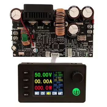 Горячий новый Zk-6522C с ЧПУ, понижающий регулируемый источник питания постоянного тока, модуль постоянного напряжения и постоянного тока 22A/1400 Вт